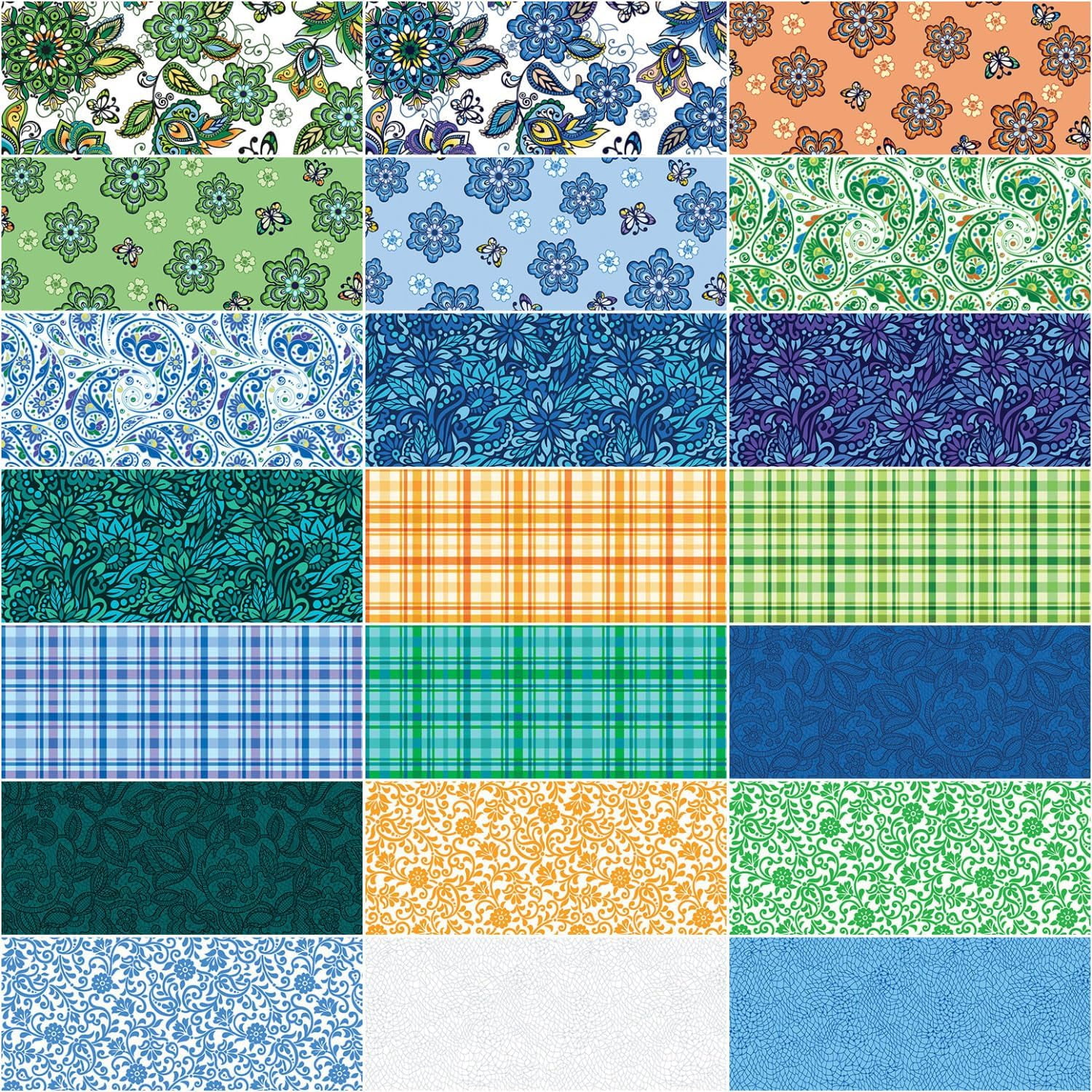 Benartex - Gratitude and Grace 10x10 Pack by Pat Sloan 42 pcs