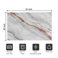 thumbnail image 5 of White Rose Gold Marble Door Rugs,Washable Non Slip Door Mats Indoor,Decorative Door Mats,Entry Mat Indoor for Entrance,Bedroom,Kitchen,Bathroom,20"x32", 5 of 6