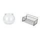 thumbnail image 1 of Acuario de escritorio,Pecera pequeña transparente,pecera,jarrón,mesa,Cesta de almacenamiento colgante,Cesta de almacenamiento para gabinete organizador de pared colgante,Estantes de pared con, 1 of 8