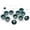 Dark Green, variant on 100pack 3/16" ID Colored Eyelets Grommets with Washers 5mm Aluminium Eyelet for DIY Craft, Shoes, Bead Cores, Clothes, Leather, Canvas (Black)