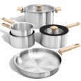 thumbnail image 1 of Juego de utensilios de cocina CAROTE de acero inoxidable con base de inducción de 7 piezas, 1 of 7
