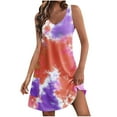 thumbnail image 2 of Puntoco Vestidos Mujer Elegantes Casuales con Bolsillos Verano Boho Vestido De Playa Camisetas Vestido Cuello En V Vestidos Sueltos Sin Mangas, 2 of 5