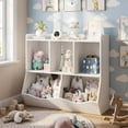 thumbnail image 1 of Yeshouse organizador de juguetes para niños con 5 compartimentos, estante de madera ideal para guardar juguetes en habitaciones infantiles, escuelas, aulas, salas de juegos o guarderías, 1 of 9