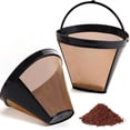 thumbnail image 1 of CUITING Reusable Coffee Filter for Ninja Coffee Maker  4 cone Coffee Maker Filter #4 for Ninja Dual Brew Coffee Maker Filter Ninja Coffee Bar Brewer Ninja Coffee Accessories (2 Pack), 1 of 7