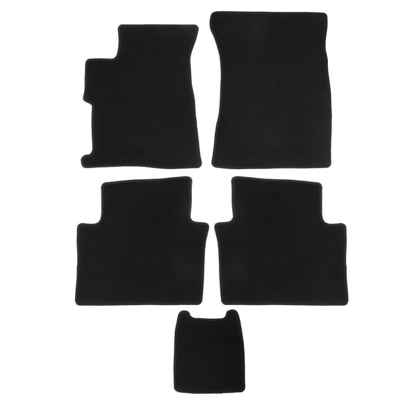 Unique Bargains 1 Set Car Floor Mats for Honda Civic Sedan 12-16 Non-slip Velour Front Rear Car Floor Carpet Liners Rugs