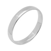 Women's 14kt White Gold High-Polished Wedding Ring, 3mm