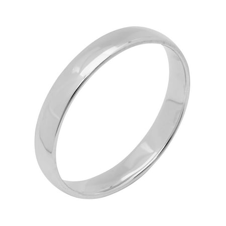 Women's 14kt White Gold High-Polished Wedding Ring, 3mm