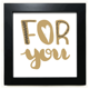 thumbnail image 1 of Para que el oro cotizacion handwrite Mesa de pared con marco cuadrado negro, 1 of 4