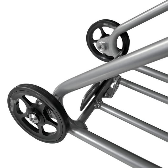 Folding Bicycle Luggage Carrier Alloy Portable Heavy Duty Polished Cargo Rear Rack Cycling Cycle Holder Replacement for Brompton Silver