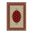thumbnail image 2 of Concord Global 63108 9 ft. 3 in. x 12 ft. 6 in. Jewel F. Lys Medallion - Red, 2 of 5