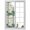 Green, variant on Spring Window Privacy Film, Butterfly Summer Botanical Flower Static Cling UV Sun Blocking Heat Control Window Tint Day and Night, Non-Adhesive Reusable One Way Windows Privacy Cover 19.6''x39.3''