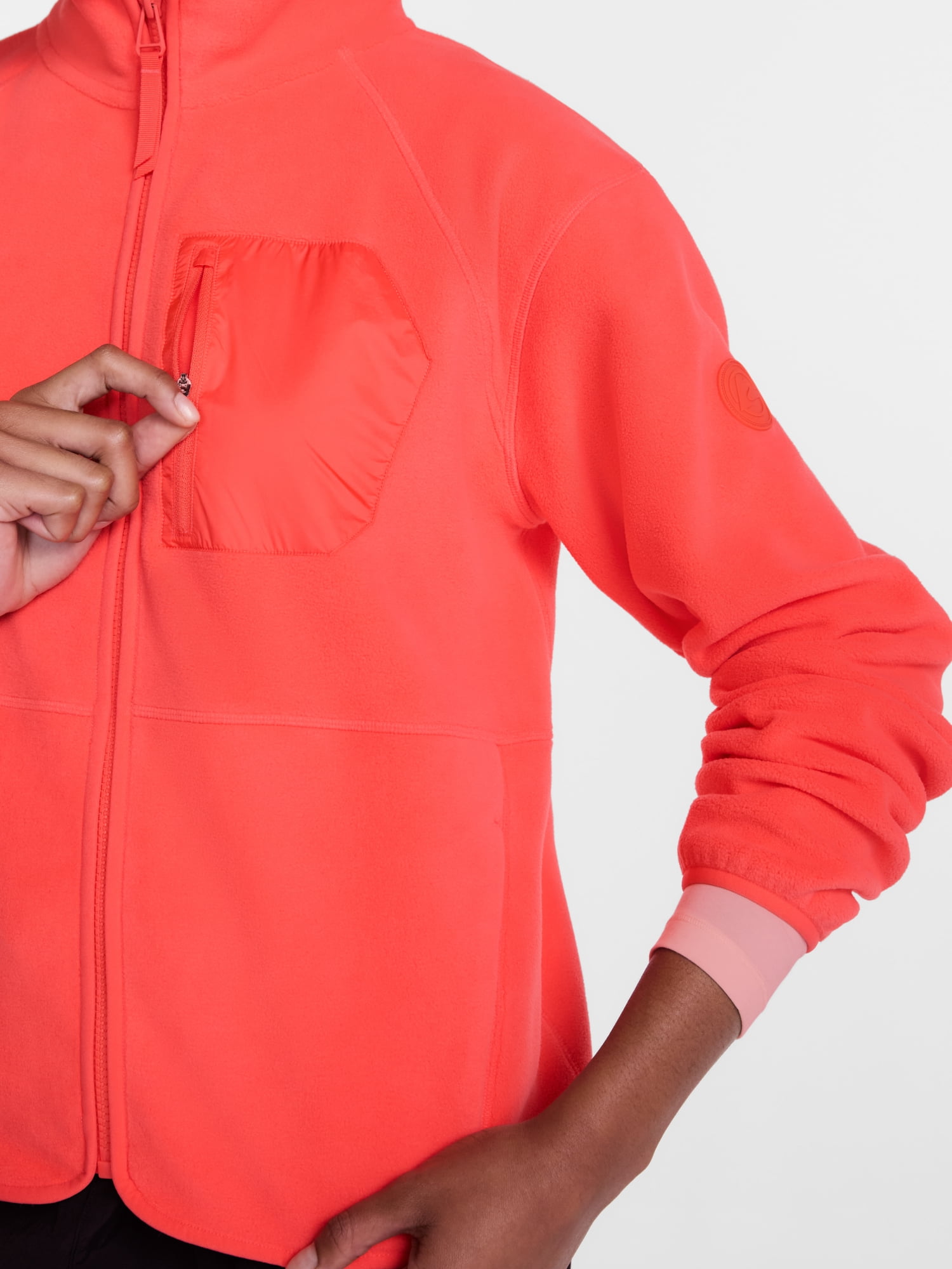 Ozark Trail Women's and Women's Plus Fleece Zip Up Jacket, Sizes XS-3X