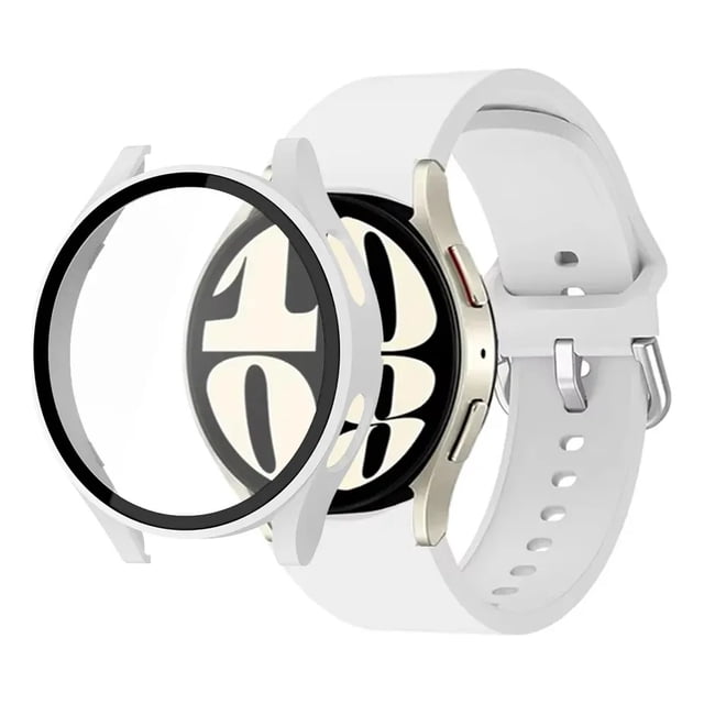 Correa Deportiva para Galaxy Watch 7 6 5, Silicona, con Protector y Vidrio, 40/44mm