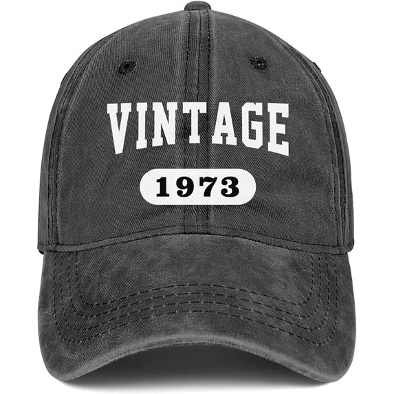 50th Birthday Gifts for Men Women 1973 Hats Vintage 50 Year Old Embroidered Baseball Cap