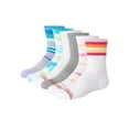 thumbnail image 5 of Hanes Originals Girls' Crew Socks, Moisture Wicking, 6-Pair Pack, 5 of 6