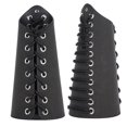 thumbnail image 4 of Cross Strings Black Punk Bracer, Wristband, Punk Style Fighters Bracer For Hunters Wrist, 4 of 8