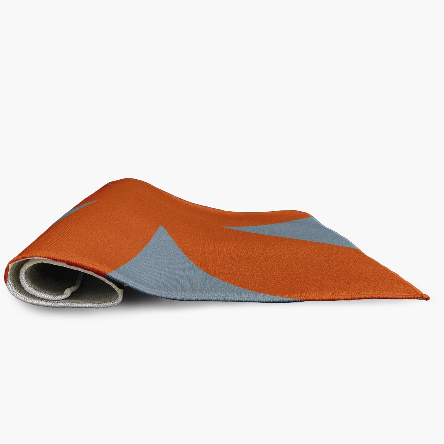 18" x 30" Simply Daisy Bold Flower Modern & Contemporary Chenille Area Rug, Perfect Orange