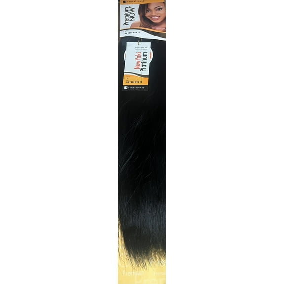 Sensationnel Premium Now New Yaki Platinum 100% Human Hair 16 inch #1