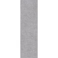 thumbnail image 3 of Jersey Shag Transitional Solid Silver Polypropylene Indoor Runner Rug, 2'x8' Rectangle, 3 of 9