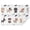 Cute Dogs, variant on Cute Dogs Rectangle Tablecloth 60"x84",Waterproof Polyester Rectangle Table Cloth, Wipeable Spillproof Polyester Tablecloth for Dining, Camping, Indoor and Outdoor