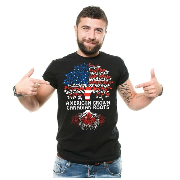 American Grown With Canadian Roots Shirt Canada Day Gift Canadian Gifts Canada Day Gifts