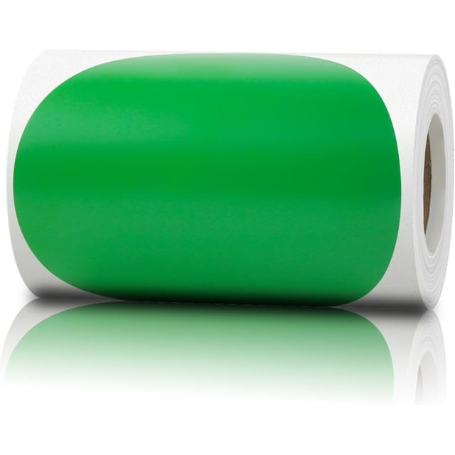 Pack of 200 Round Color Coding Circle Dots Stickers Labels (4", Green)