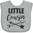 thumbnail image 3 of Inktastic Little Cousin with Arrows Boys or Girls Baby Bib, 3 of 4