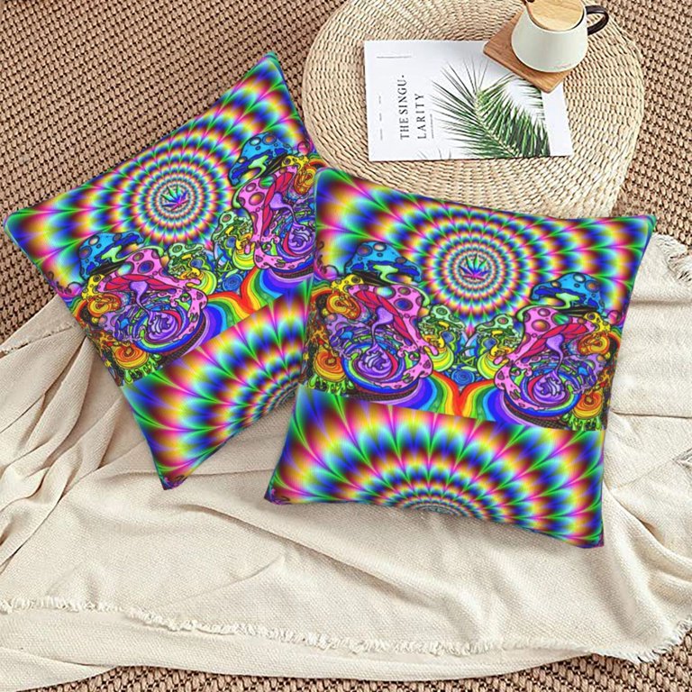 The Tie Dye Linen Small Throw Pillow 24x24