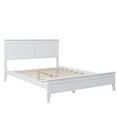 thumbnail image 5 of Modern White Solid Wood Full Platform Bed, 5 of 7