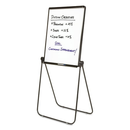 Quartet Ultima Easel, Whiteboard/Flipchart, 27" x 34", Reversible, Black Frame (101EL)