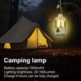 thumbnail image 2 of Teblint LED Camping Lantern Rechargeable, Dimmable Camping Light with Flashlight, Super Bright, Battery Powered Portable Emergency Lights for Power Outage, Hurricane, Storms, Camping Essentials, 2 of 9