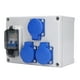 thumbnail image 4 of Enchufe De Pared, Toma De Corriente Impermeable, Carcasa De ABS, Diseño Estándar, Uso Amplio Para Exteriores Para Interiores, 4 of 7