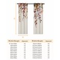 thumbnail image 6 of Fsddascl Fall Leaves Blackout Curtains for Bedroom/Living Room, Thermal Insulated Kitchen Curtains, Vintage Rustic Watercolor Leaf Plants Grommet Darkening Window Treatment Drapes 42"x84"x2, 6 of 6