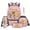 Capybara Strawberry, variant on Capybara 5Pcs Girls Backpack for School with Strawberry Lunch Bag Multifunctional Pencil Case Water Bottle Bag Lanyard Keychain Lightweight for Middle High School