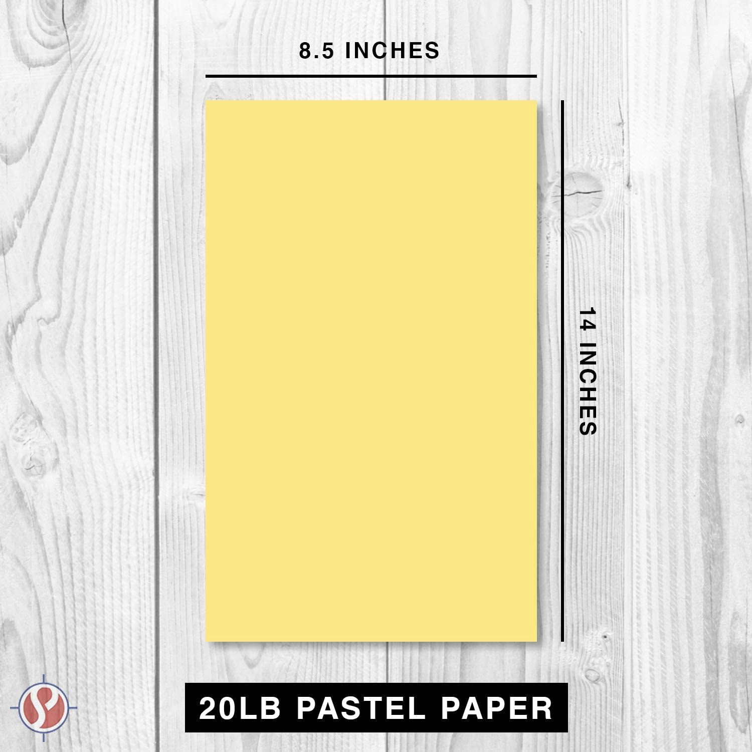 8.5 x 14” Pastel Color Paper – Great for Cards and Stationery Printing | Legal, Menu Size | Lightweight 20lb Paper | 100 Sheets | Buff