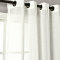 thumbnail image 2 of Lush Decor Bridie Sheer Sheer 84" x 52" Sheer Navy Metal Grommets Pair Window Panel, 2 of 11