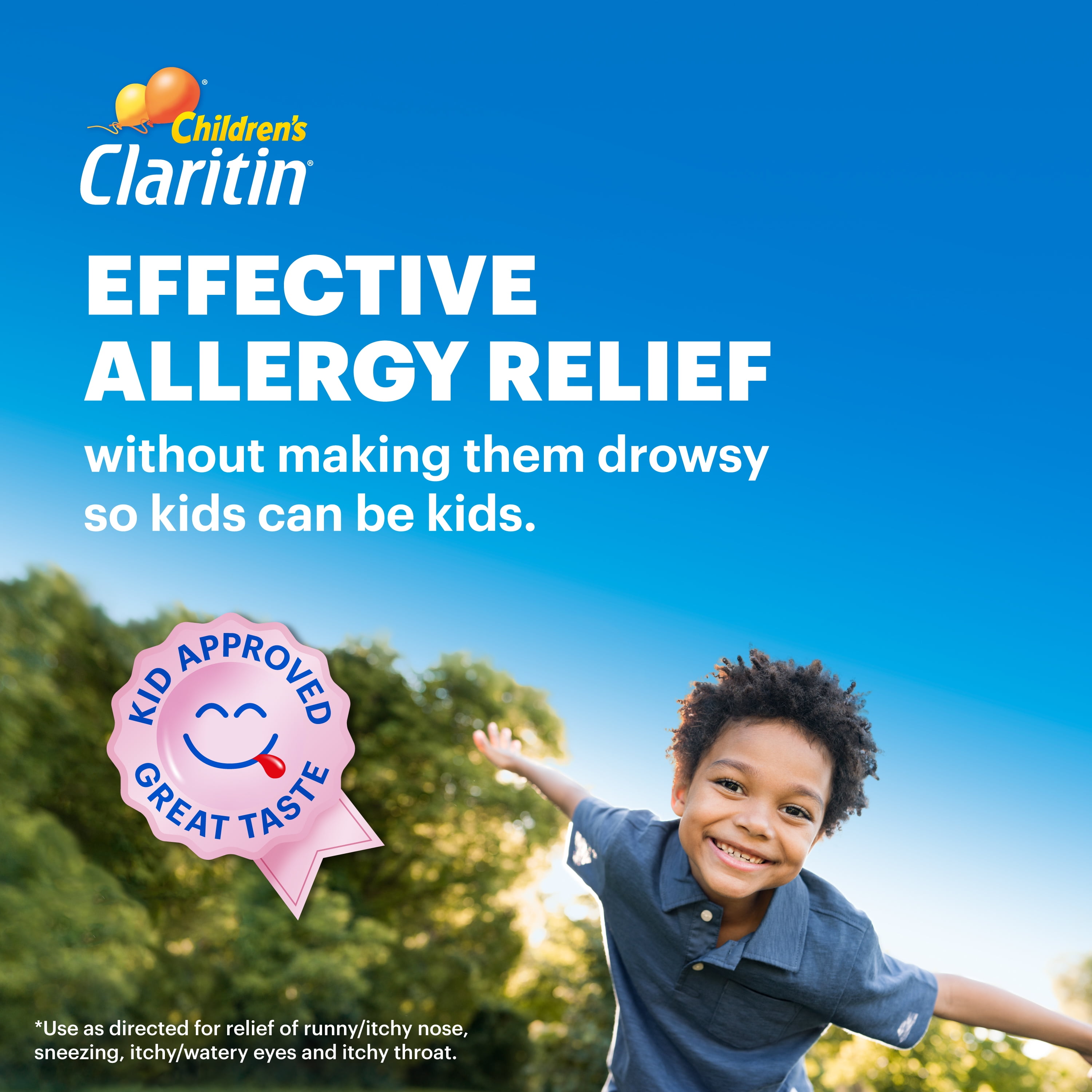 Children's Claritin 24 Hour Non-Drowsy Allergy Relief, Loratadine Antihistamine Bubblegum Chewable Tablets, Dye-free, 30 Count