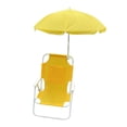 thumbnail image 2 of Silla al aire libre para niños Silla de playa con sombrilla Silla plegable al aire libre duradera Amarillo Zulema sillas de playa plegables, 2 of 8