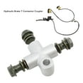 thumbnail image 3 of Manguera En T De Línea De Freno, Antifugas, Conexión Resistente, Acoplador De Conector En T De Freno Hidráulico, Mejora La Eficiencia Para ATV UTV MINI BIKE GO Kart, 3 of 7