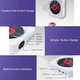 thumbnail image 3 of MEGICOT Bluetooth 5.0 Wall Mountable CD/DVD Player with Pull-Switch Dust Cover Built-in Speakers, Portable Music Player with Remote Control, Support FM Radio CD/DVD/MP3/USB/AUX Input Output, 3 of 8