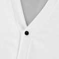 thumbnail image 7 of Kixjoy Mens Cardigan Sweater Long Sleeve Big and Tall Button Down Ribbed Knit Cardigan V Neck Winter Fashion Jacket Soild Casual Lightweight Sweaters for Men, White 5XL, 7 of 7