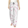 thumbnail image 2 of Kdxio Women's Comfy Stretch Breast Cancer Awareness (4)Print Drawstring Pajama Pants-X-Large, 2 of 9