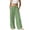Army Green, variant on Plus Size Pants with Pockets for Everyday and Work - Breathable Loose Fit Wide Leg Trousers in Solid Color