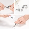 thumbnail image 4 of Fishing Hook Urn Necklace for Ashes Cremation Jewelry for Ashes Urn Memorial Necklace Fish Hook Design Stainless Steel Pendant Keepsake Ashes Holder for Men, 4 of 6