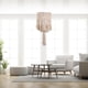 thumbnail image 4 of Pantalla Macramé,Pantalla de luz colgante de techo con pantalla de macramé,Boho Lamp Shade Hanging Macrame Tejido Tapiz,Macrame Chandelier Shade Bohemian Light Cover,Moderna oficina Sunnimix Pantalla Macramé, 4 of 8