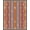 Brick Red Orange Gray, Pattern 14, variant on ODIKA 8'x10' Washable Area Rug Distressed Southwestern Faded Stripes Border Kilim Navy Vintage Playful for King Size Bedroom Under Bed, Master Suite, Non-Shedding, Easy Care