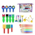 thumbnail image 1 of Moyic Paquete de 26 pinceles de esponja para pintar para niños, rodillo de dibujo de juguete, jardín de infantes, creatividad, Kits de experimentos de química, 1 of 6