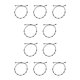 thumbnail image 2 of Jumpingount Pulseras anudadas tejida trenzada Hecha a mano Accesorios populares femeninos Cadena de manos para adultos unisex Adolescentes Type2 NO2, 2 of 6