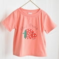 thumbnail image 5 of kpoplk Girls Short Sleeve T-Shirts Cute Graphic Tees Tops Summer Basic Tshirts Teen Kids Loose Fit(Orange,1-2 Y), 5 of 5