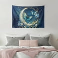 thumbnail image 5 of SEANATIVE Floral Moon Butterfly Tapestry Aesthetic Tapestry for Kitchen Home Wall Tapestry Small Tapestry 36H*24W Inches Small Tapestry for Living Room Dorm Office, 5 of 6